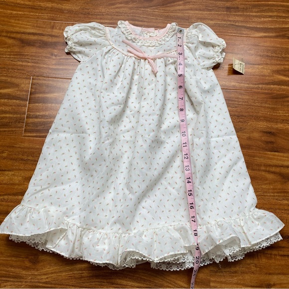 NWT New Vintage Alexis Baby Girl Off White Dainty Floral Dress Size 6-9M Classic - Picture 13 of 13